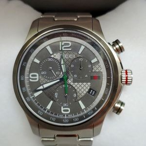 Authentic Gucci YA126238 G-Timeless Large 45MM Men's Chronograph